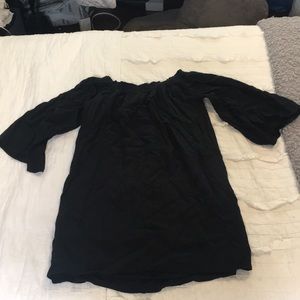 Black off the shoulder dress